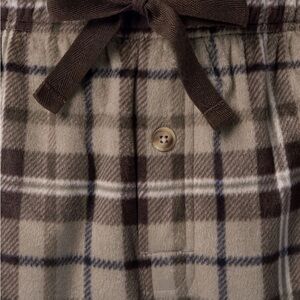 Fruit of the Loom Men's Plaid pajama Pants - Brown and Cream